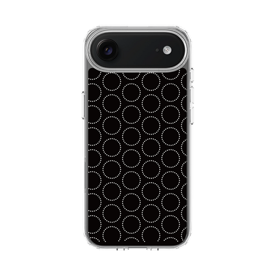 スリムプロテクションケース［ Dot Circle - Black ］
