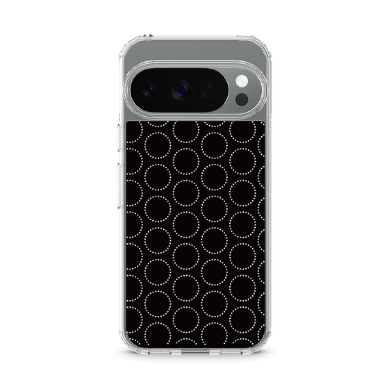 スリムプロテクションケース［ Dot Circle - Black ］