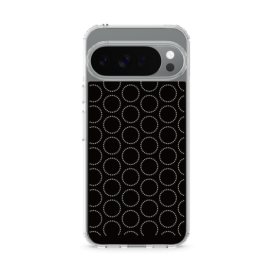 スリムプロテクションケース［ Dot Circle - Black ］