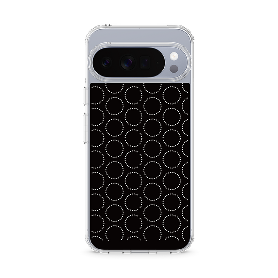 スリムプロテクションケース［ Dot Circle - Black ］
