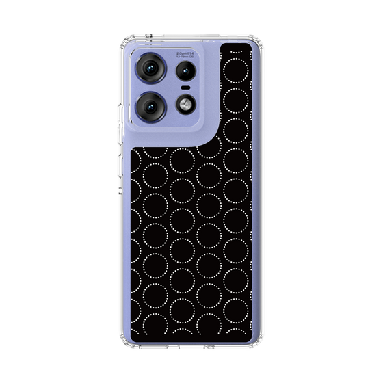 スリムプロテクションケース［ Dot Circle - Black ］