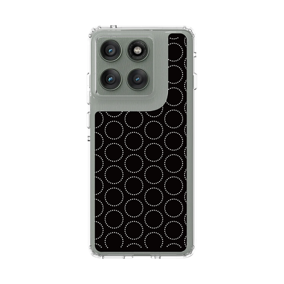 スリムプロテクションケース［ Dot Circle - Black ］