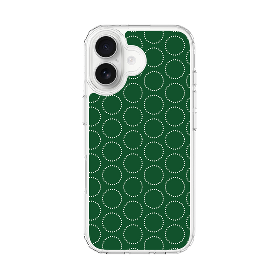 スリムプロテクションケース［ Dot Circle - Green ］
