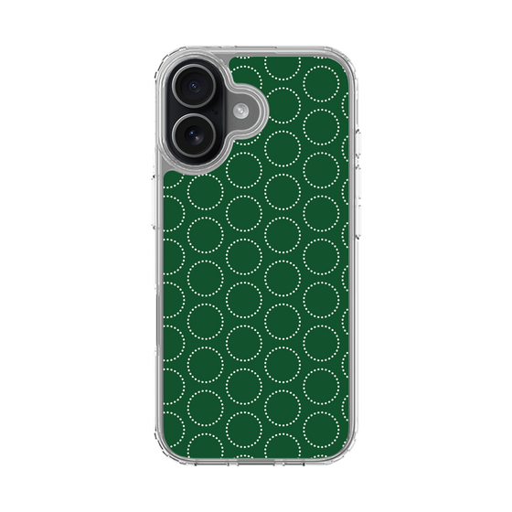 スリムプロテクションケース［ Dot Circle - Green ］