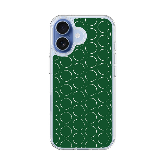 スリムプロテクションケース［ Dot Circle - Green ］