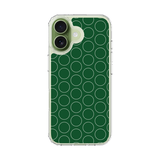 スリムプロテクションケース［ Dot Circle - Green ］