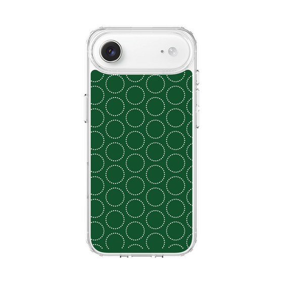 スリムプロテクションケース［ Dot Circle - Green ］