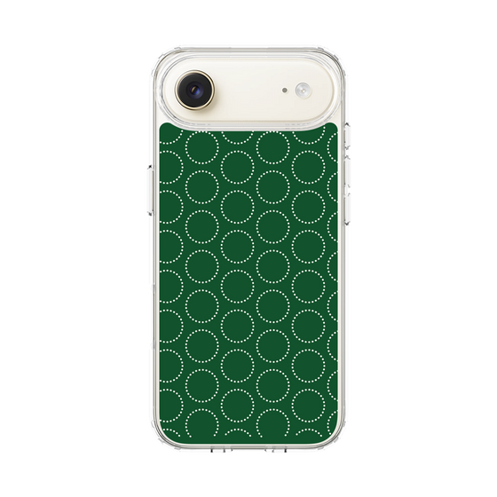 スリムプロテクションケース［ Dot Circle - Green ］