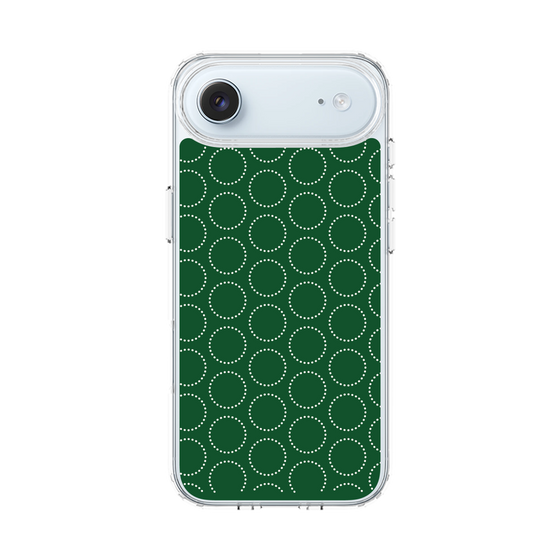 スリムプロテクションケース［ Dot Circle - Green ］