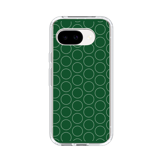 スリムプロテクションケース［ Dot Circle - Green ］