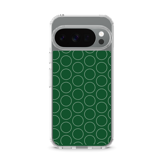 スリムプロテクションケース［ Dot Circle - Green ］