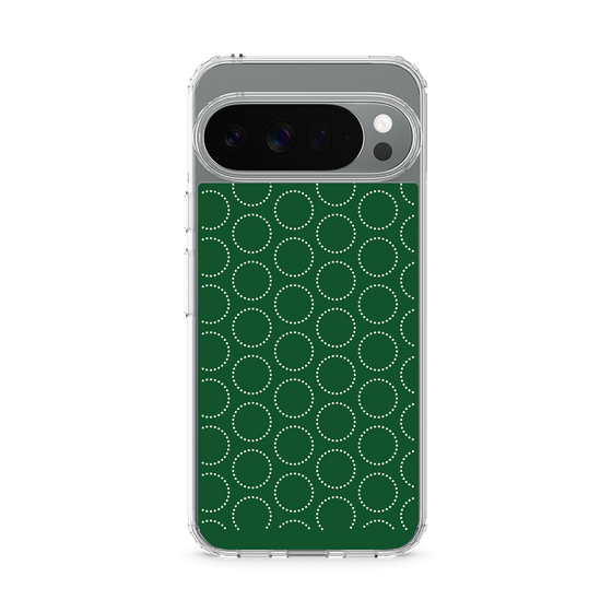 スリムプロテクションケース［ Dot Circle - Green ］