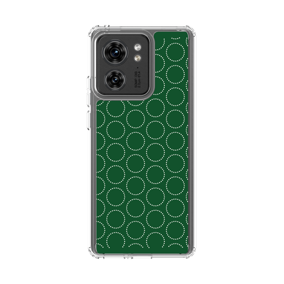 スリムプロテクションケース［ Dot Circle - Green ］