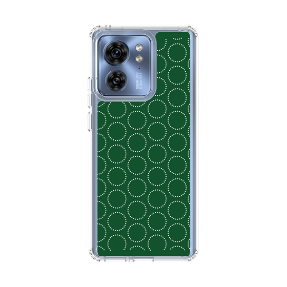 スリムプロテクションケース［ Dot Circle - Green ］