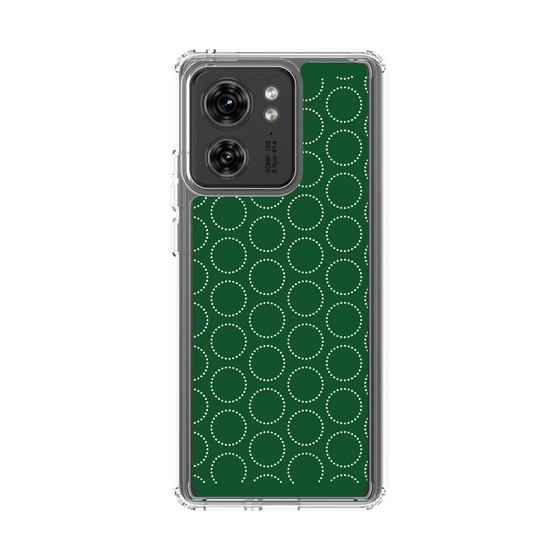 スリムプロテクションケース［ Dot Circle - Green ］