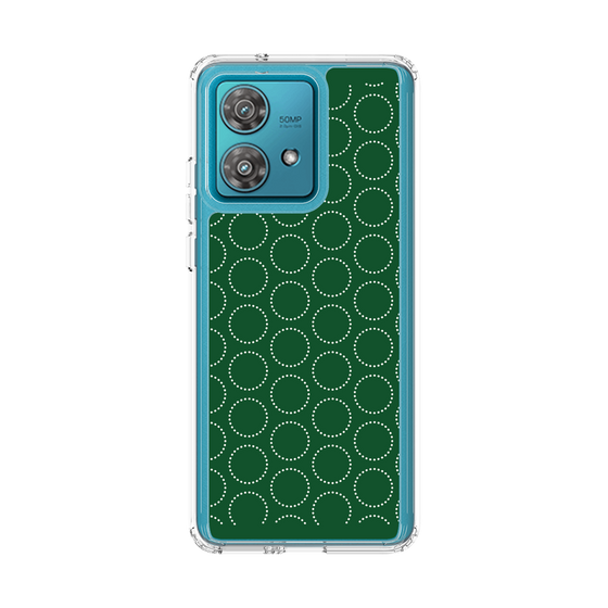 スリムプロテクションケース［ Dot Circle - Green ］