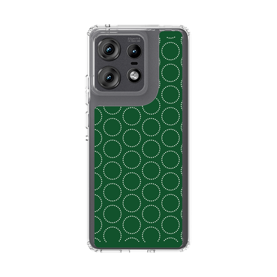 スリムプロテクションケース［ Dot Circle - Green ］