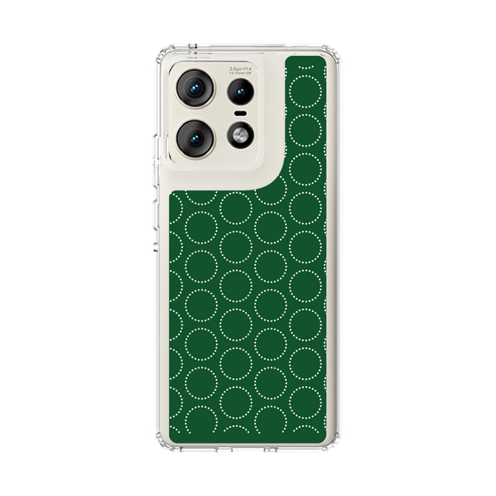 スリムプロテクションケース［ Dot Circle - Green ］