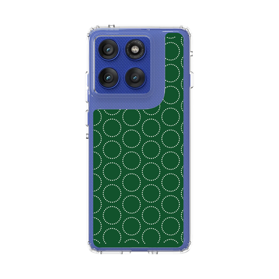 スリムプロテクションケース［ Dot Circle - Green ］