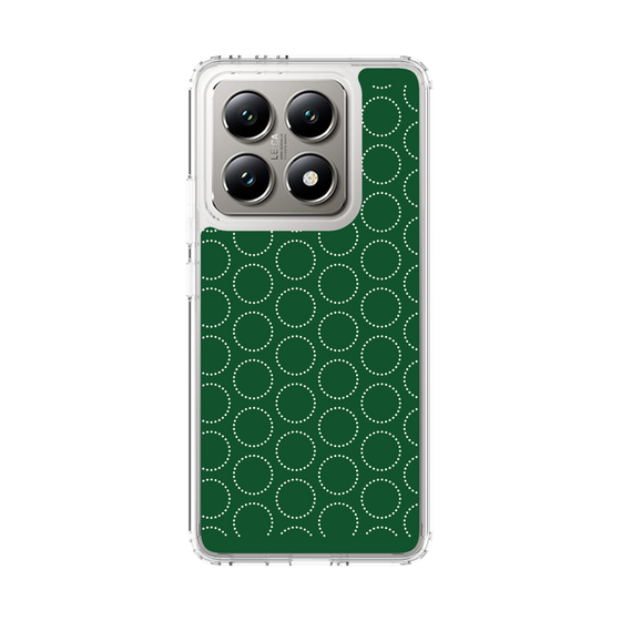 スリムプロテクションケース［ Dot Circle - Green ］