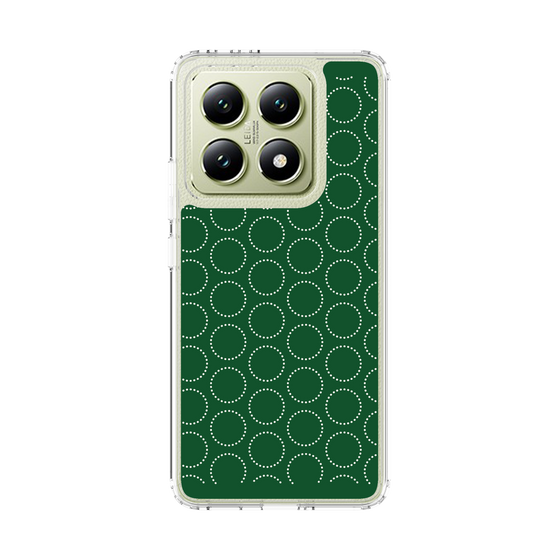 スリムプロテクションケース［ Dot Circle - Green ］