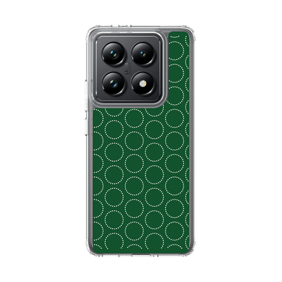 スリムプロテクションケース［ Dot Circle - Green ］