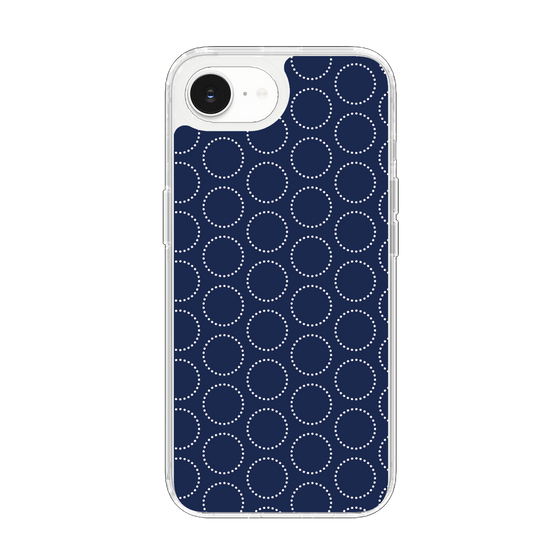 スリムプロテクションケース［ Dot Circle - Navy ］