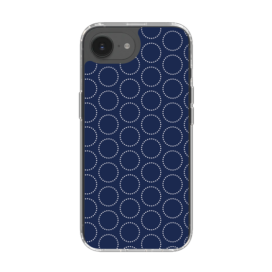 スリムプロテクションケース［ Dot Circle - Navy ］