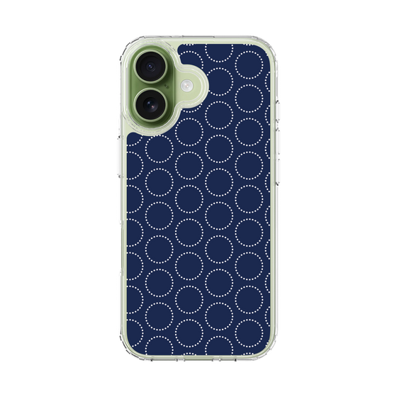 スリムプロテクションケース［ Dot Circle - Navy ］