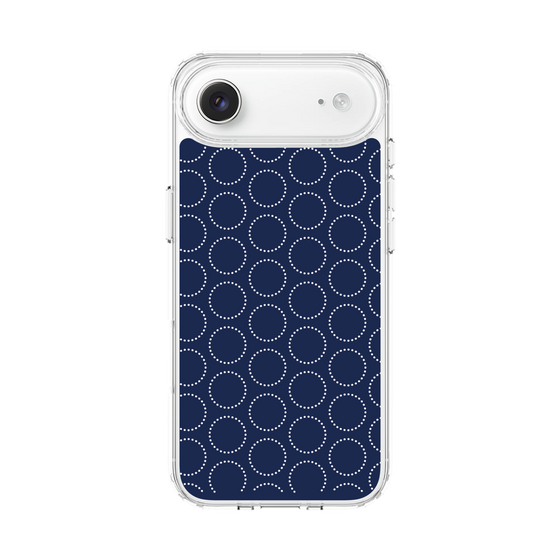スリムプロテクションケース［ Dot Circle - Navy ］