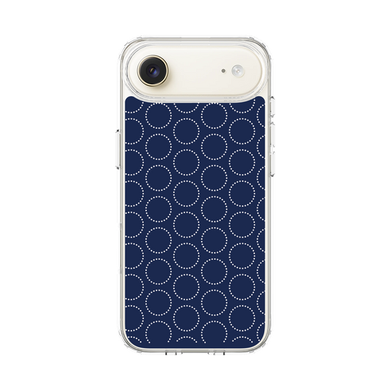 スリムプロテクションケース［ Dot Circle - Navy ］