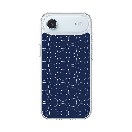 スリムプロテクションケース［ Dot Circle - Navy ］