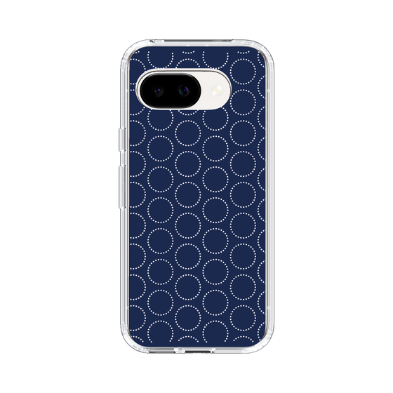 スリムプロテクションケース［ Dot Circle - Navy ］