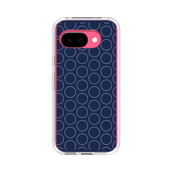 スリムプロテクションケース［ Dot Circle - Navy ］