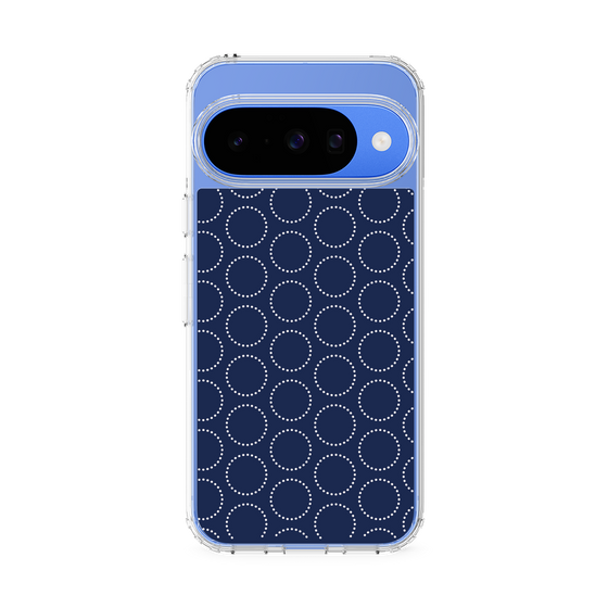 スリムプロテクションケース［ Dot Circle - Navy ］