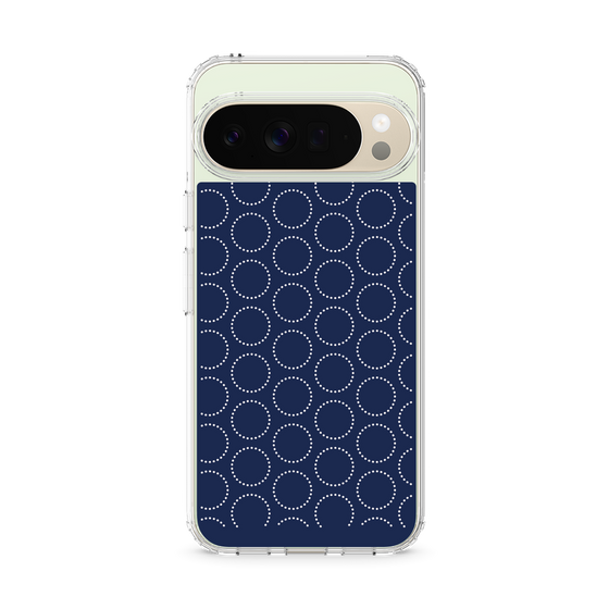 スリムプロテクションケース［ Dot Circle - Navy ］