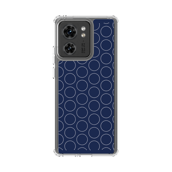 スリムプロテクションケース［ Dot Circle - Navy ］