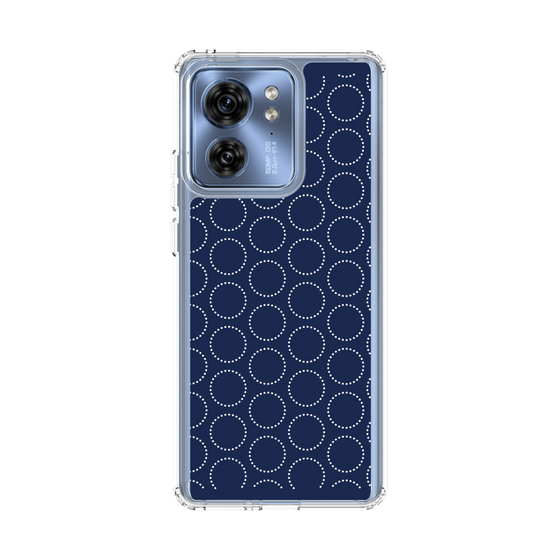 スリムプロテクションケース［ Dot Circle - Navy ］