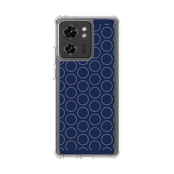 スリムプロテクションケース［ Dot Circle - Navy ］