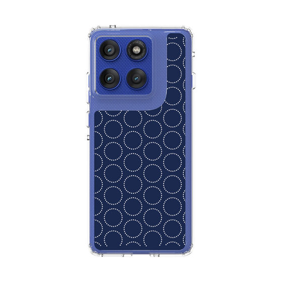 スリムプロテクションケース［ Dot Circle - Navy ］