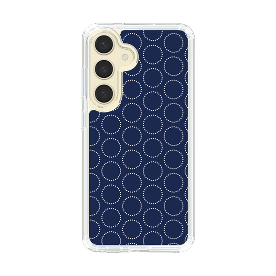 スリムプロテクションケース［ Dot Circle - Navy ］