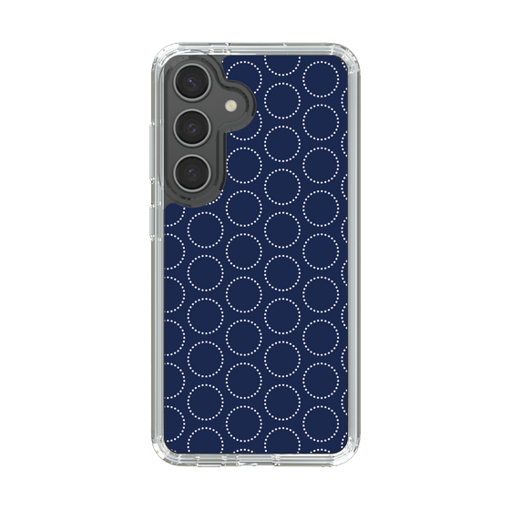 スリムプロテクションケース［ Dot Circle - Navy ］