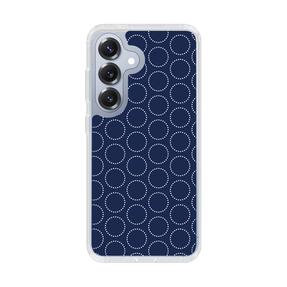 スリムプロテクションケース［ Dot Circle - Navy ］