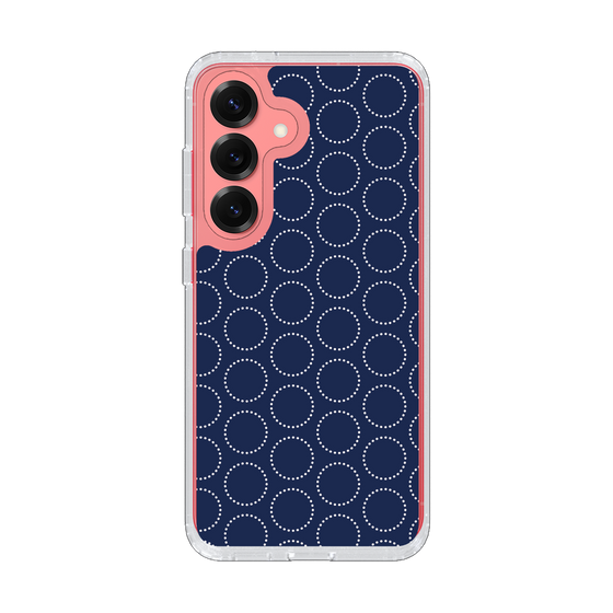 スリムプロテクションケース［ Dot Circle - Navy ］