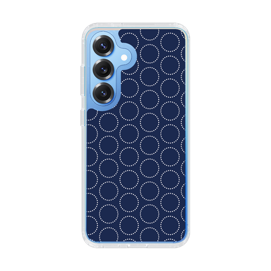 スリムプロテクションケース［ Dot Circle - Navy ］