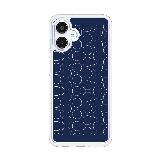 スリムプロテクションケース［ Dot Circle - Navy ］
