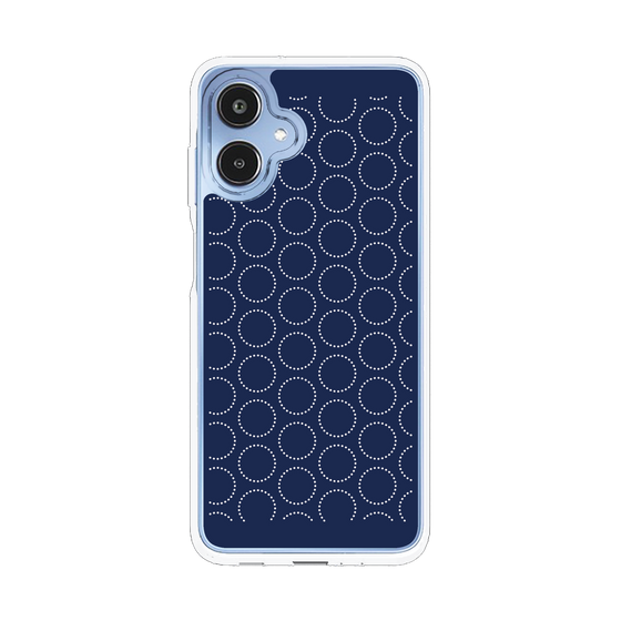 スリムプロテクションケース［ Dot Circle - Navy ］