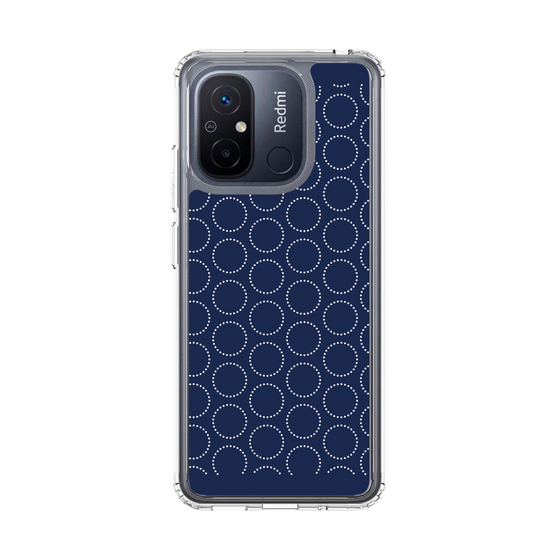 スリムプロテクションケース［ Dot Circle - Navy ］