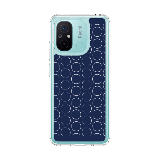 スリムプロテクションケース［ Dot Circle - Navy ］