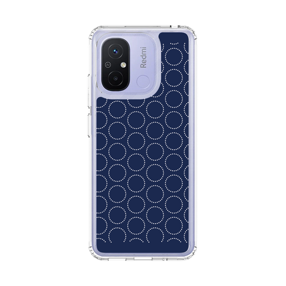 スリムプロテクションケース［ Dot Circle - Navy ］
